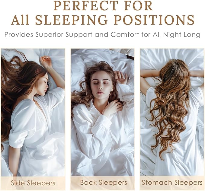 HUXMEYSON Pillows Standard Size Set of 4, Bed Pillows Set of 4, Down - Image 4
