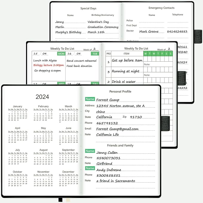 UpUDo Weekly Planner with Calendar, 160 pages Habits Tracker Journal - Image 3