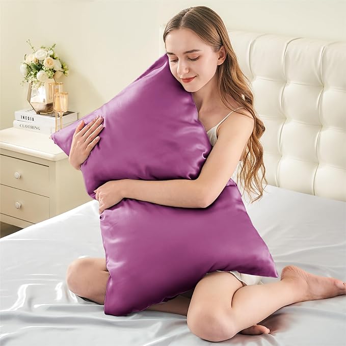 INFIIXSO Mulberry Silk Pillow Cases King Size Set of 2, Silk Pillowcase - Image 3
