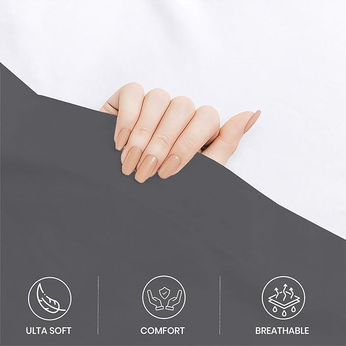 GOLD TEXTILES Queen Flat Sheet 6 Pack – Brushed Microfiber Top Sheets - Image 4