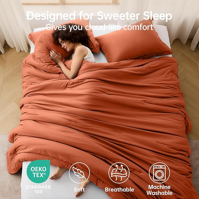 MUXHOMO Queen Comforter Set, All Season Ultra Soft Down Alternative Bedding - Image 2