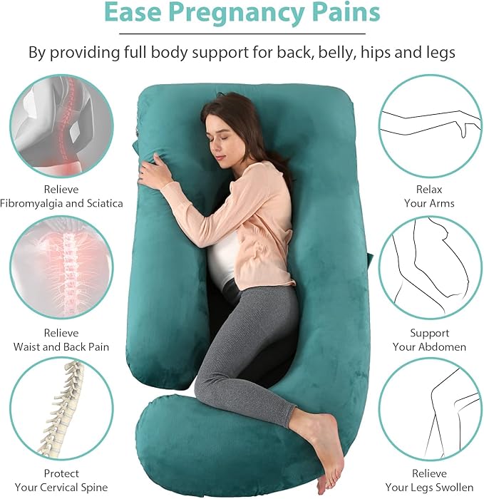 BATTOP Pregnancy Pillows for Sleeping, Full Body Maternity Pillow - Image 6