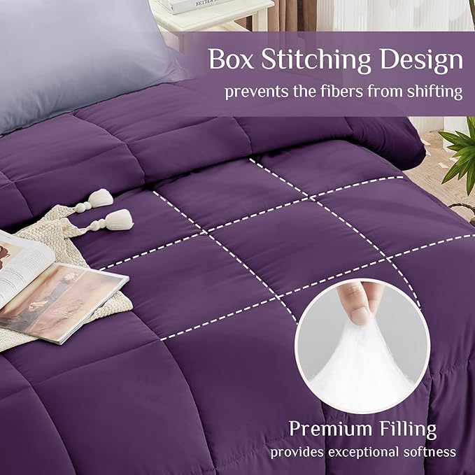 JOLLYVOGUE Twin XL Comforter Set, Ultra-Soft Bed in a Bag Twin XL Size 5 Pieces - Image 3