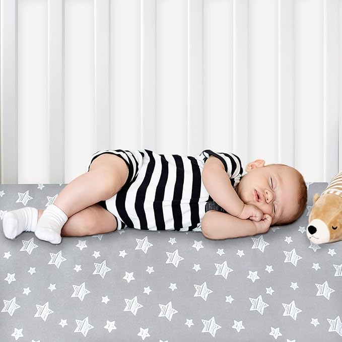 Pack and Play Sheets Boy, Mini Crib Sheets Boy, Stretchy Pack n Play Playard - Image 7