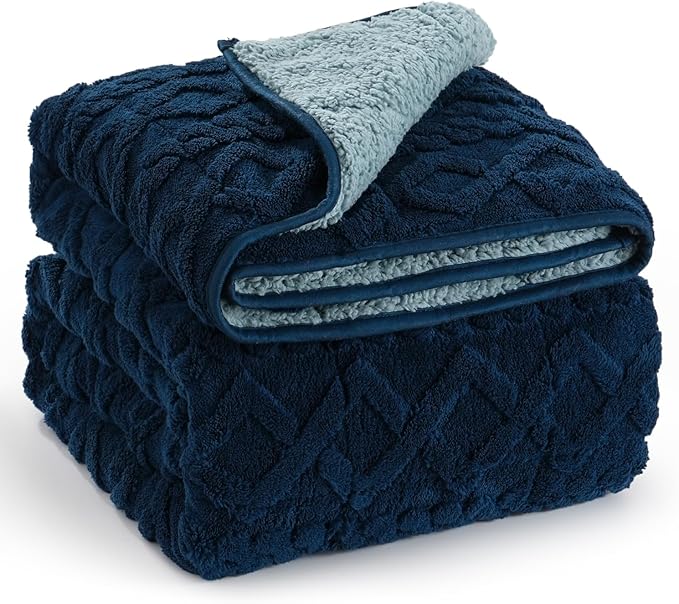 Wemore Weighted Blanket for Adults Twin Size 15 lbs, Dual Sided Soft Fuzzy - Image 9
