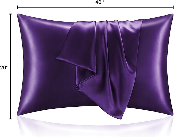 BEDELITE Satin Pillowcase for Hair and Skin, Super Soft and Cooling Similar to - Image 9