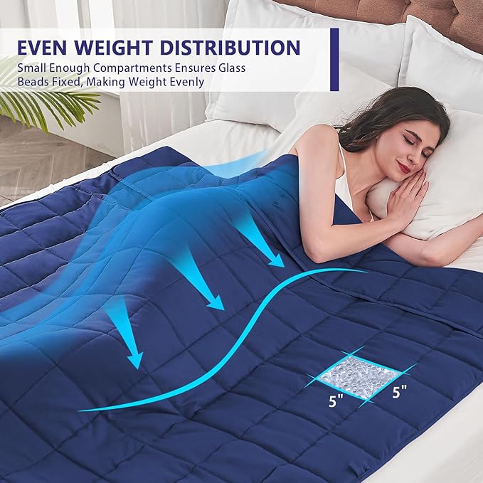 yescool Weighted Blanket for Adults Cooling Heavy Blanket for Sleeping Perfect - Image 3