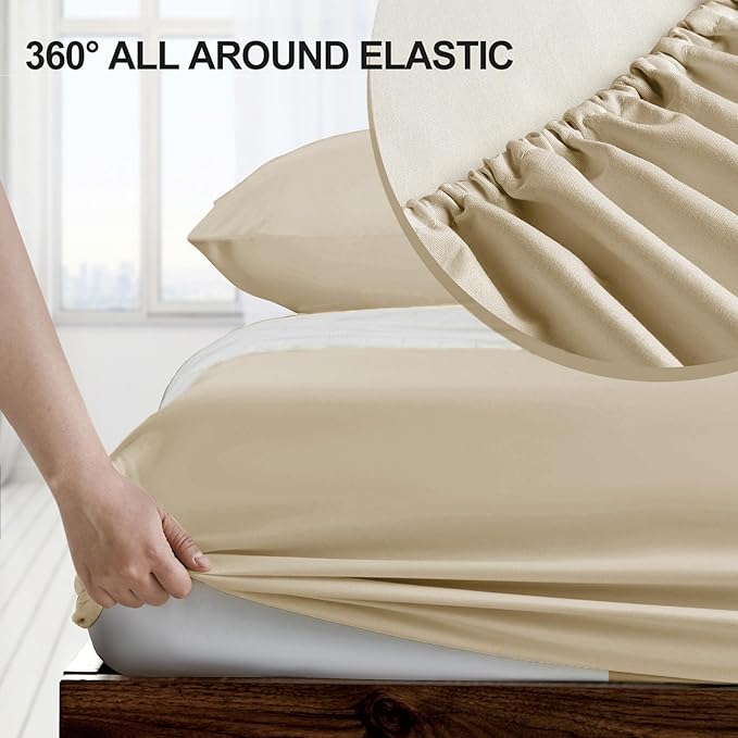 FreshCulture Twin XL Fitted Sheet Only 2 Pack - Image 3