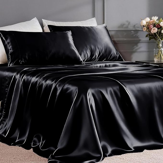 FreshCulture Satin Sheets Full Size by FreshCulture