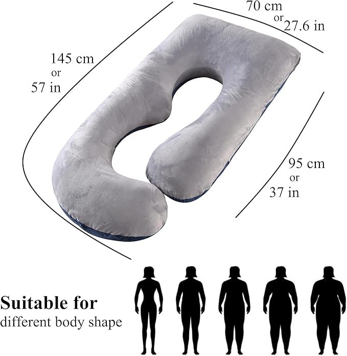 ALLOPERA Pregnancy Pillow, Full Body Maternity Pillow 57 inch, - Image 8