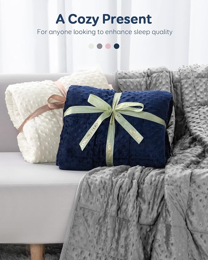 Kivik Adults Weighted Blanket, 15lbs Weight Washable Blankets, Soft Minky Heavy - Image 7