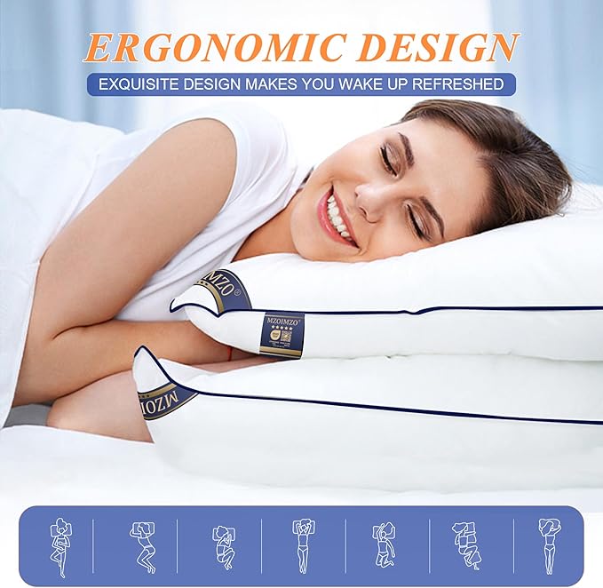 MZOIMZO Supportive Firm Bed Pillows - Image 5