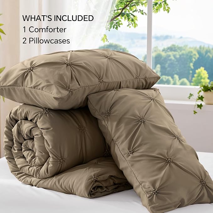 BEDELITE Light Brown King Size Comforter Set - Image 7