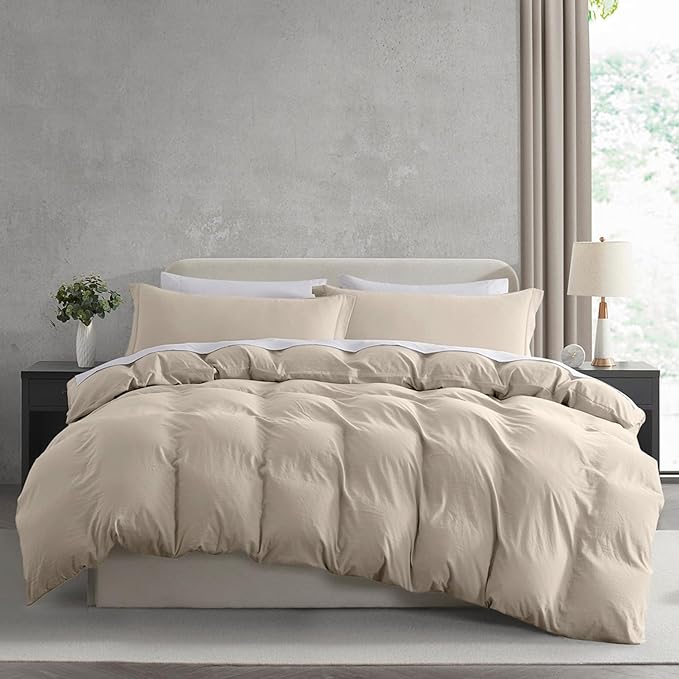 Nestl Linen Duvet Cover Queen Size by Nestl