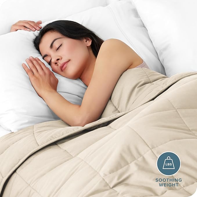 Bare Home Weighted Blanket Queen Size 17lb - Image 2
