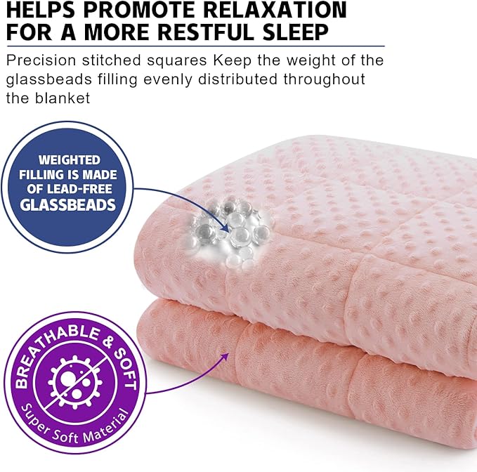 Huloo Sleep Weighted Blanket Twin 15lbs - Image 3
