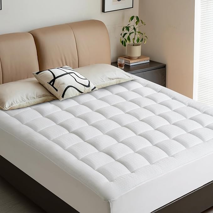 LEISURE TOWN Cotton Mattress Pad Twin XL Size Fitted Quilted Mattress Cover - Image 6