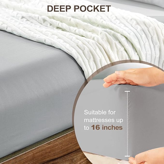 FreshCulture Twin Fitted Sheet Only 2 Pack - Image 4