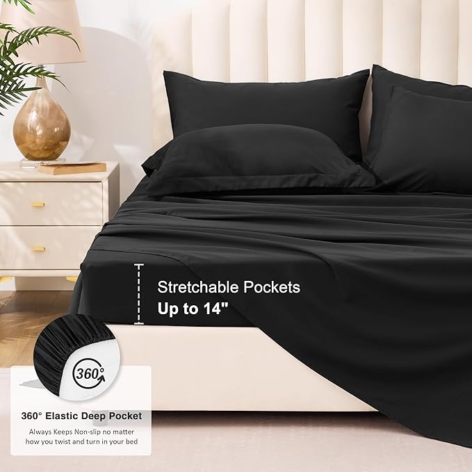 Love's cabin Full Comforter Set Ash Black, 7 Pieces Full Bed in a Bag, All - Image 6
