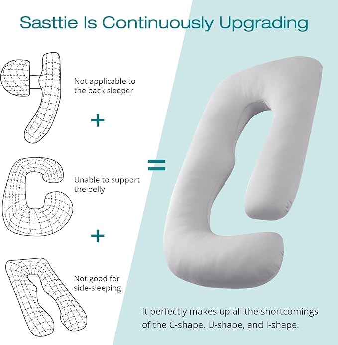 Sasttie Cooling Pregnancy Pillows - Image 5