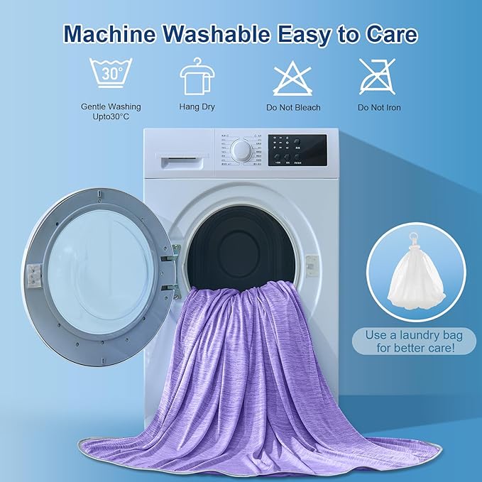 KMUSET Cooling Blanket Throw, Double Sided Summer Cooling Blankets - Image 7