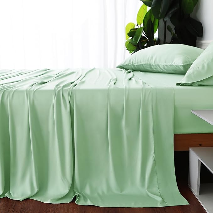 Bamboo Viscose Flat Sheets Only, Sateen Weave Calking Size Flat Sheet Only - Image 4
