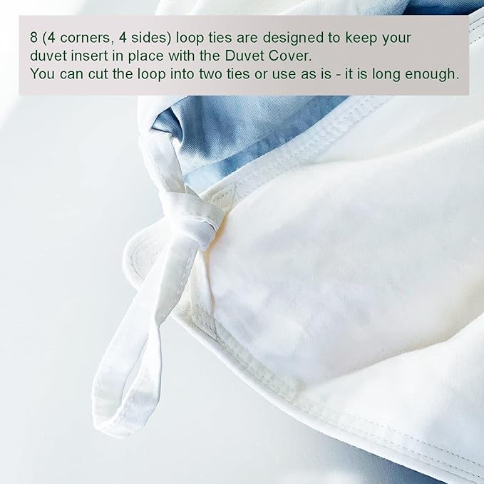 THE COTTON & SILK® 100% Luxury Long-Staple Cotton Duvet Cover Set - Image 4