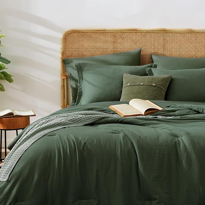 WRENSONGE King Comforter Set, 7 Pieces Deep Forest Soft Bed in a Bag King - Image 3
