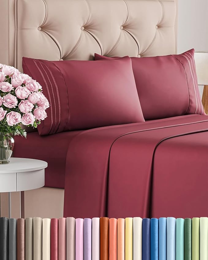 Cal King Size 4 Piece Sheet Set by CGKUnlimited