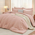 MUXHOMO 7 Pieces King Comforter Set, Soft Bed in a Bag King Size, All Season by MUXHOMO