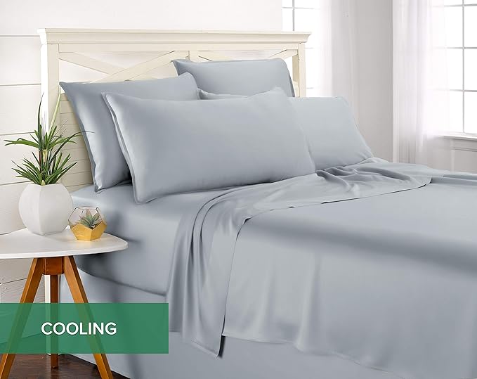 Pure Bamboo Full Sheets, Genuine 100% Organic Viscose Derived from Bamboo Bed - Image 5