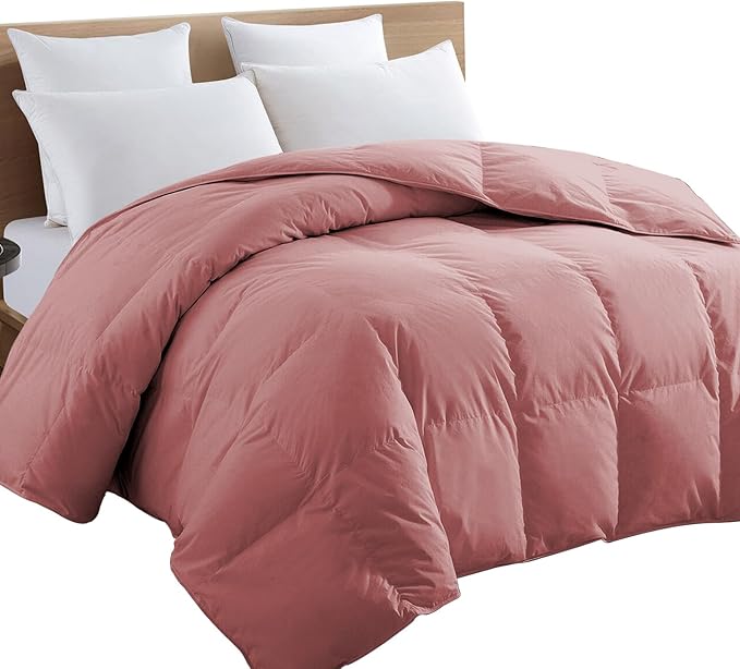 TEXARTIST Premium 2100 Series King Comforter All Season Breathable Dusty Pink - Image 8