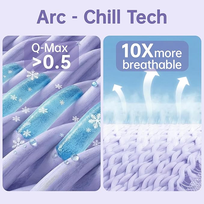 Guohaoi Cooling Blanket for Hot Sleepers, Absorbs Heat to Keep Body Cool for - Image 6