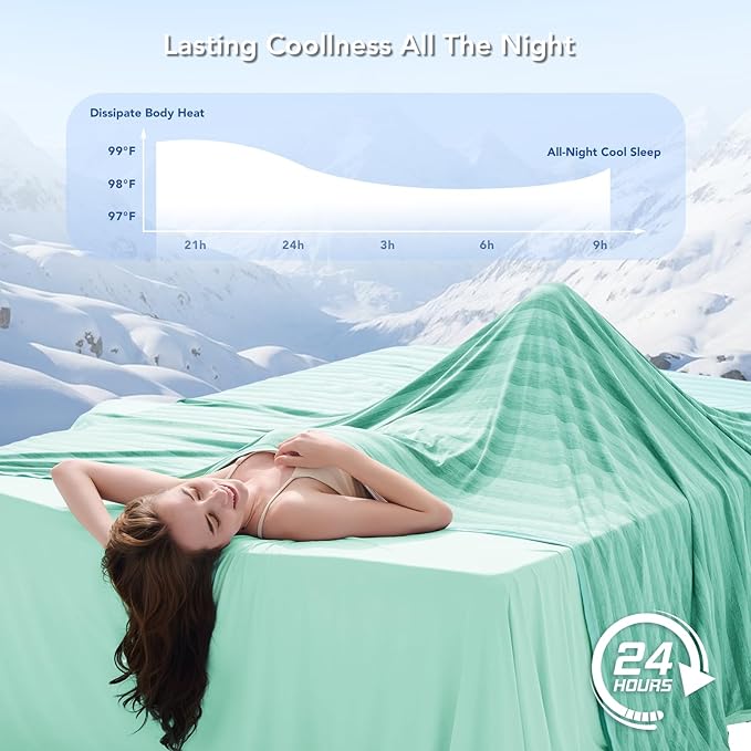 GOHERO Cooling Blanket Queen Size- 90"x90" Summer Cooling Throw Blanket - Image 3