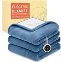 HOMLYNS LuxeHeat Heated Blanket Electric Blanket Full Size, Soft Flannel Sherpa by HOMLYNS
