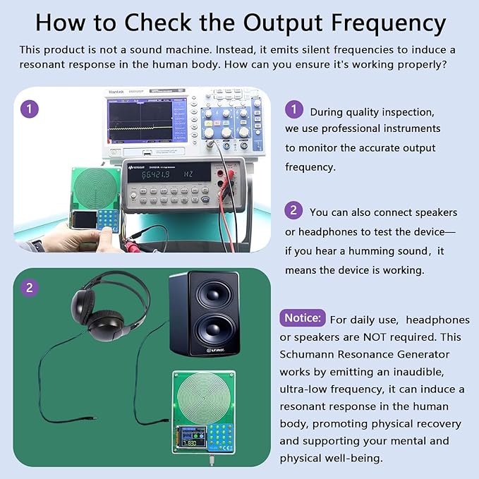 Schumann Resonance Generator 7.83Hz, Adjustable Frequency Healing Device - Image 8
