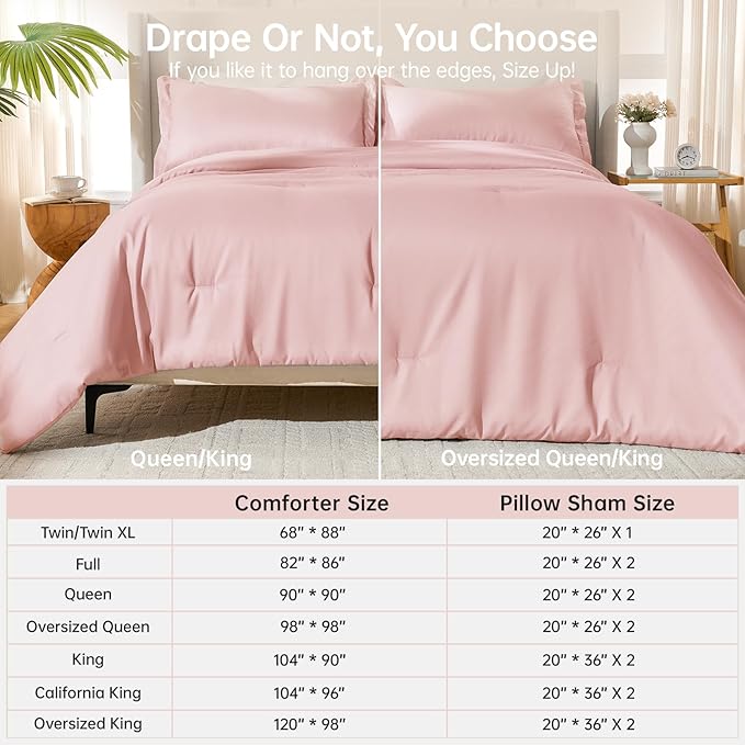 MUXHOMO Oversized Queen Comforter Sets, All Season Ultra Soft Down Alternative - Image 8
