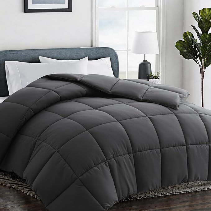 COHOME Premium King Size Comforter, All-Season Quilted Down Alternative Duvet by COHOME