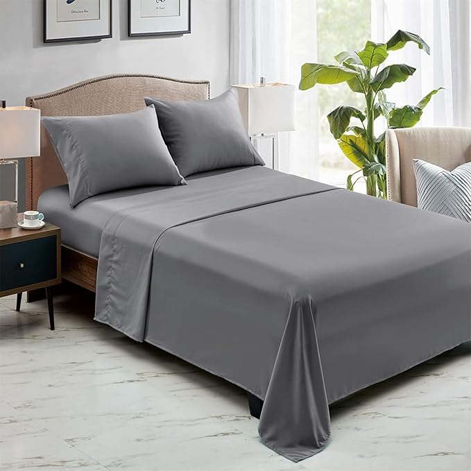 FreshCulture Full Flat Sheets Only, Soft Microfiber Bedding Sheets - Image 6