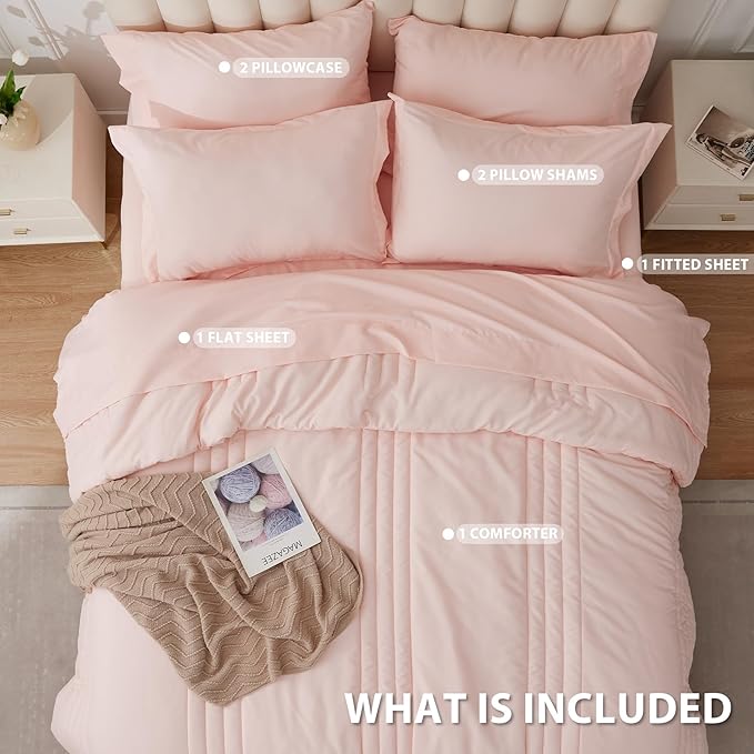 Twin Comforter Set Pink - Image 3