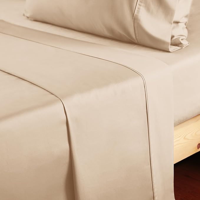 Cotton King Flat Sheet Only, 600 Thread Count 100% Egyptian Cotton Top Sheet - Image 7