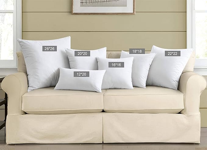 puredown® Lumbar Pillow Inserts 12 x 20, Filled - Image 7