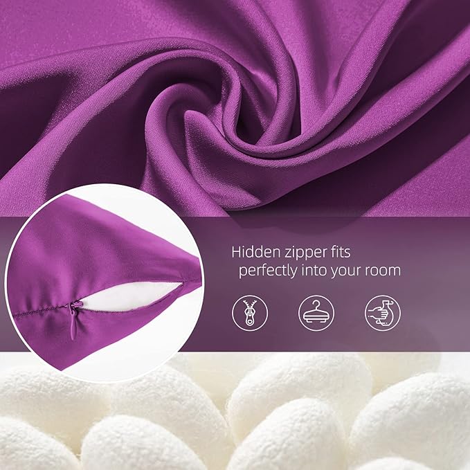 Silk Pillowcase for Hair and Skin Mulberry Silk Pillow Cases Soft Breathable - Image 6