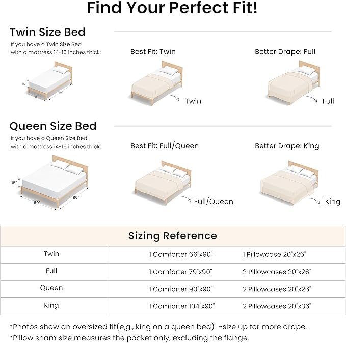Love's cabin Beige Twin/Twin XL Comforter Set, 2-Piece Prewashed Bed Set - Image 8