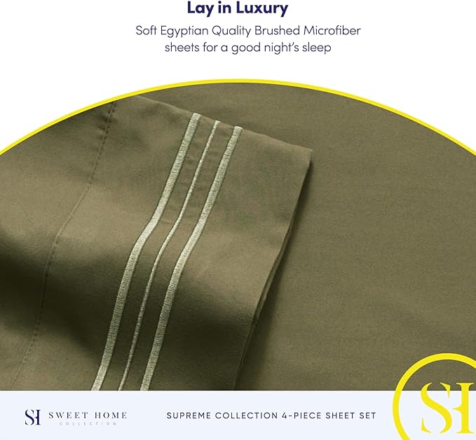 Twin Sheets - Breathable Luxury Sheets - 1800 Supreme Collection Extra Soft - Image 6