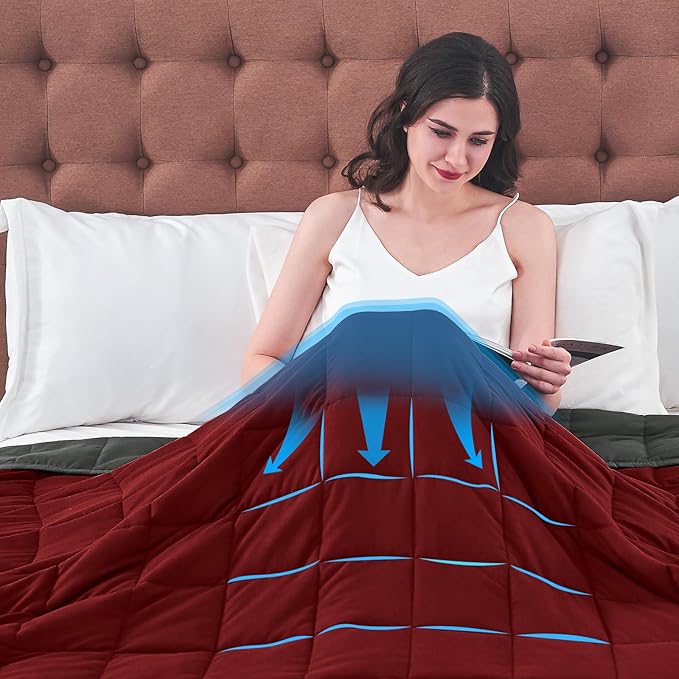 yescool Weighted Blanket for Adults Cooling Heavy Blanket for Sleeping Perfect - Image 9