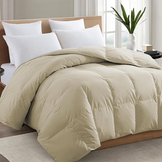 TEXARTIST Premium 2100 Series Twin Comforter All Season Breathable Beige by TEXARTIST
