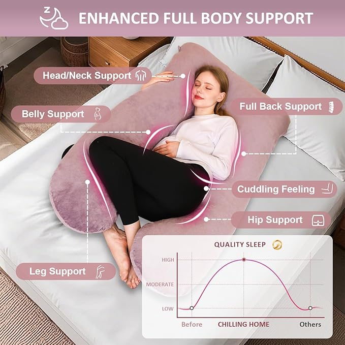 Chilling Home Pregnancy Pillow, U Shape Pregnancy Pillows - Image 3