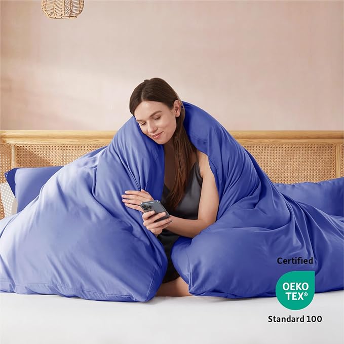 Nestl Royal Blue Duvet Cover King Size - Image 3