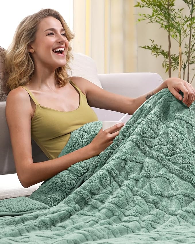 Cottonblue Jacquard Weighted Blanket 20 lbs - Image 5